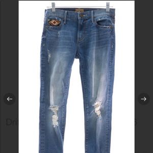 Driftwood skinny jeans with Aztec detail